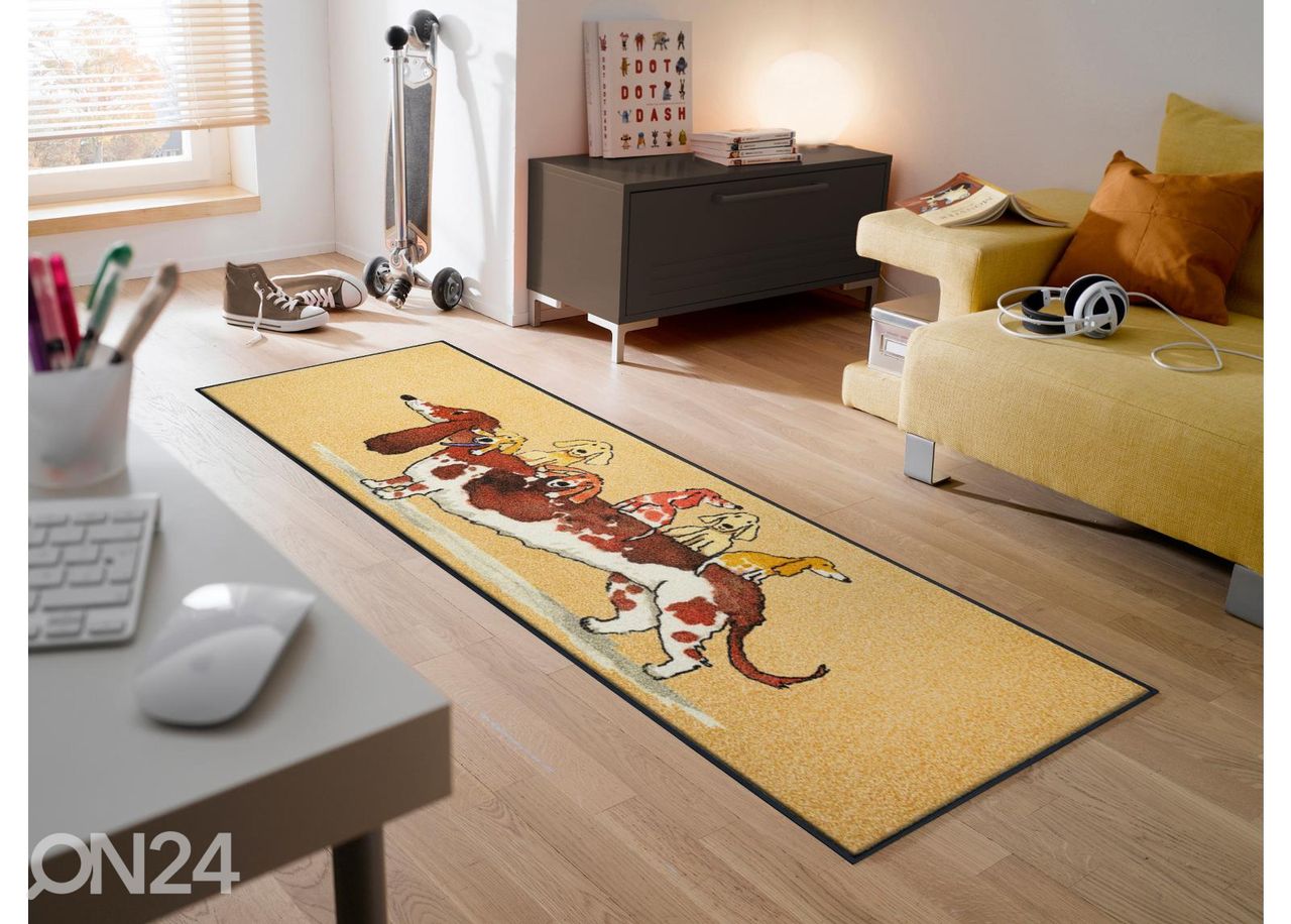 Vaip Woof Buddies 60x180 cm suurendatud