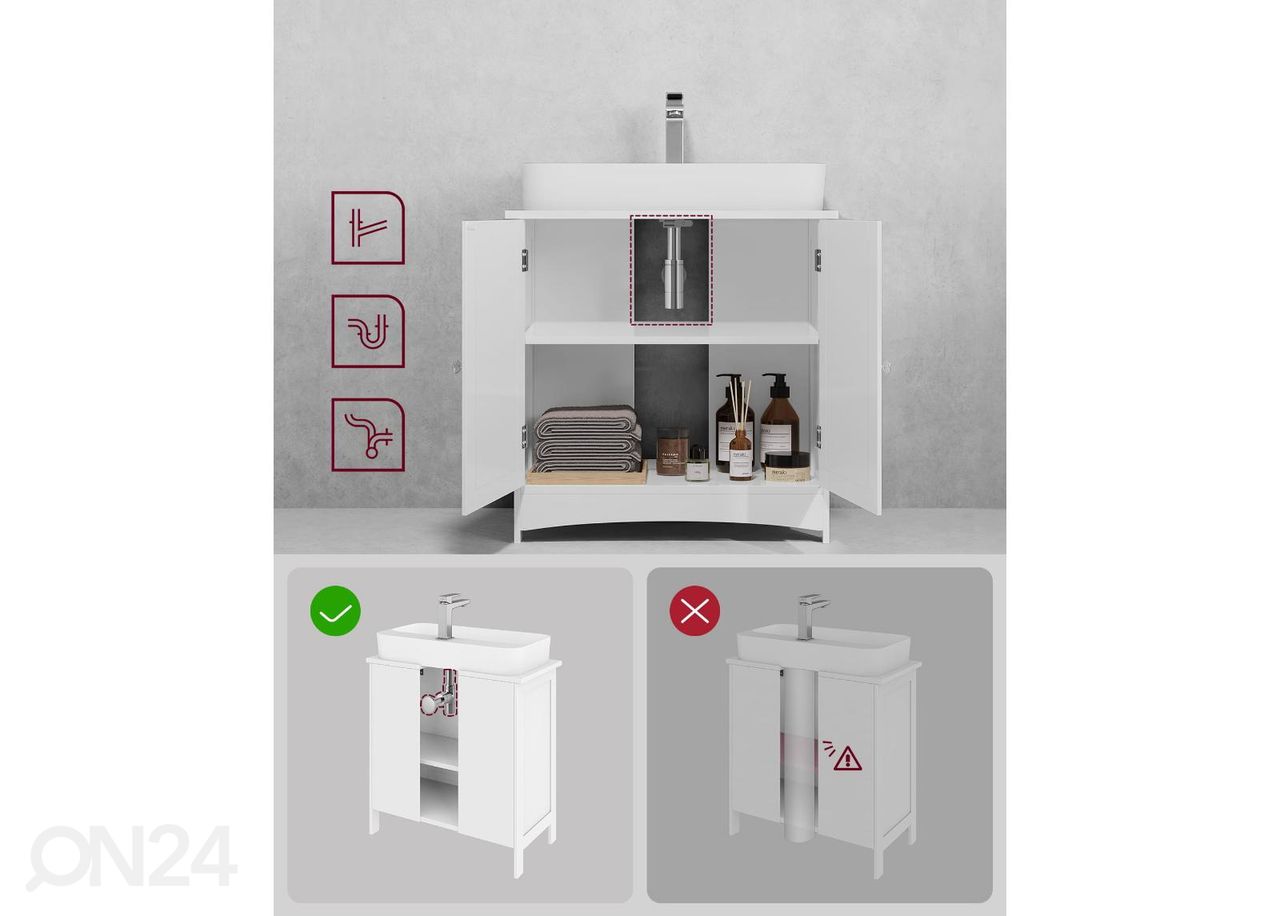 Valamukapp 60 cm suurendatud