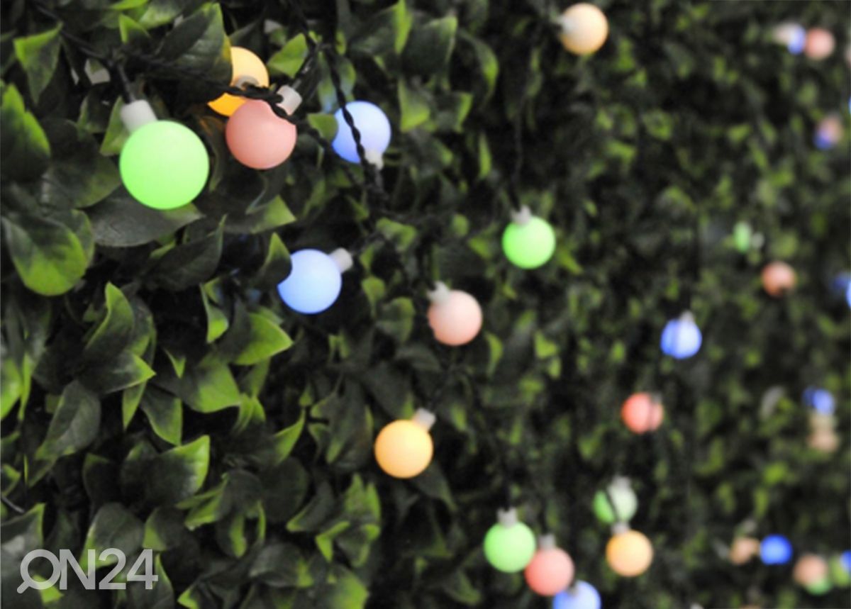 Valguskett Solar Garland Party Milky 30 LED suurendatud