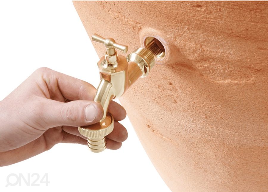 Veenõu Antiik Wall Amphora Terracotta 260 L suurendatud