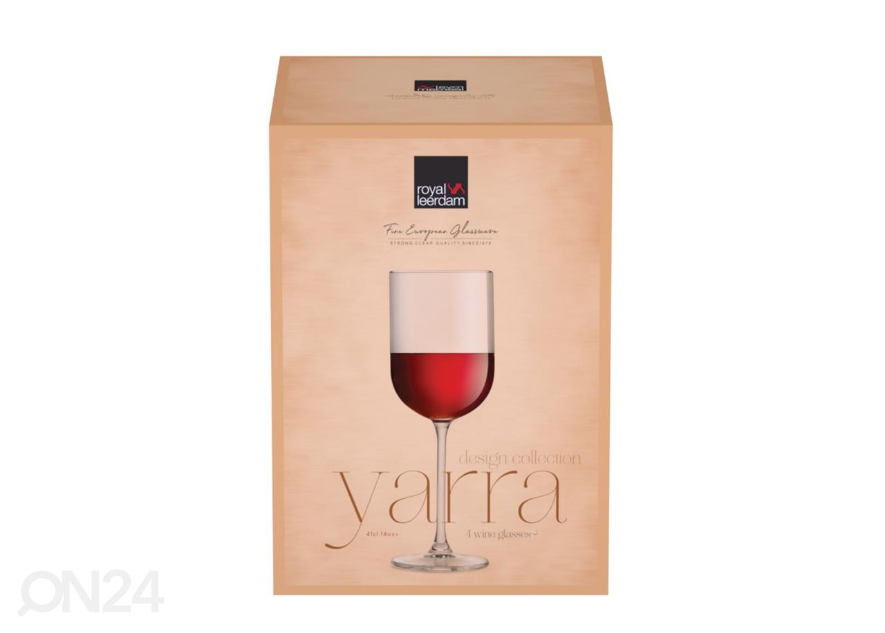 Veiniklaas Yarra 41 cl, 4 tk suurendatud