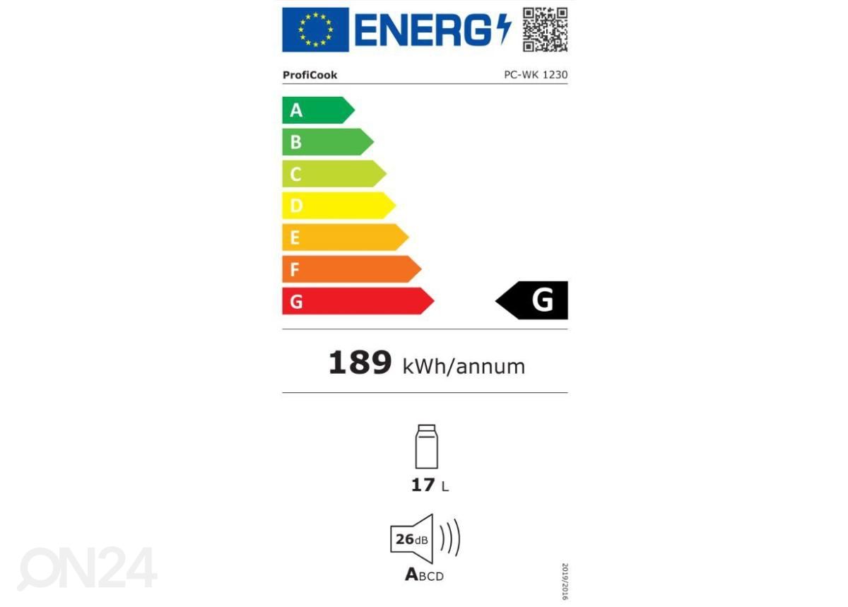 Veinikülmik ProfiCook PCWK1230 suurendatud