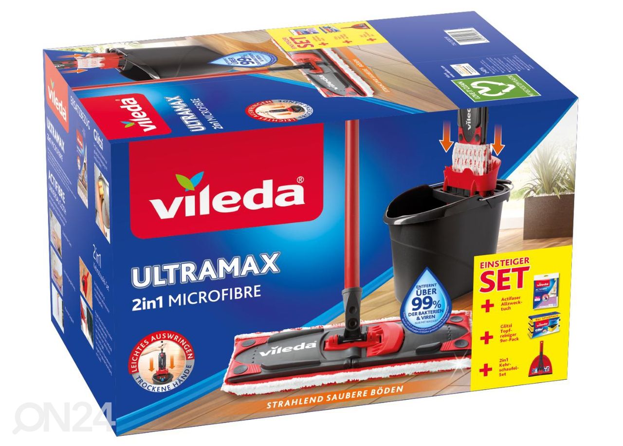 Vileda põrandapesu komplekt Ultramax Starter Box suurendatud