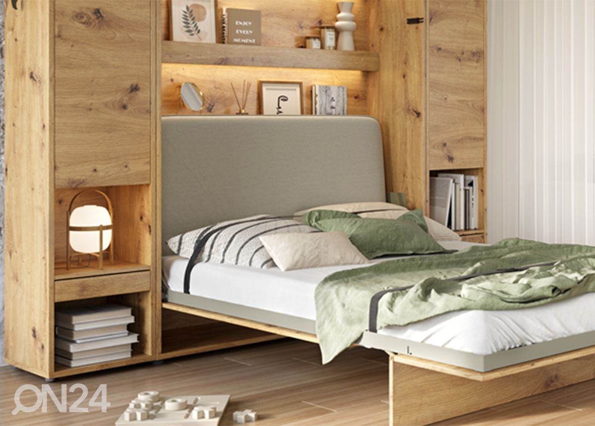 Voodipeats Lenart BED CONCEPT vertikaalsele kappvoodile 160x200 cm suurendatud