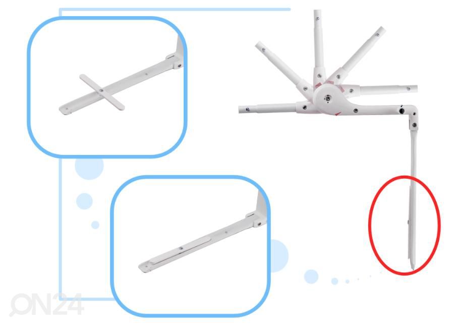 Voodipiire 120 cm suurendatud