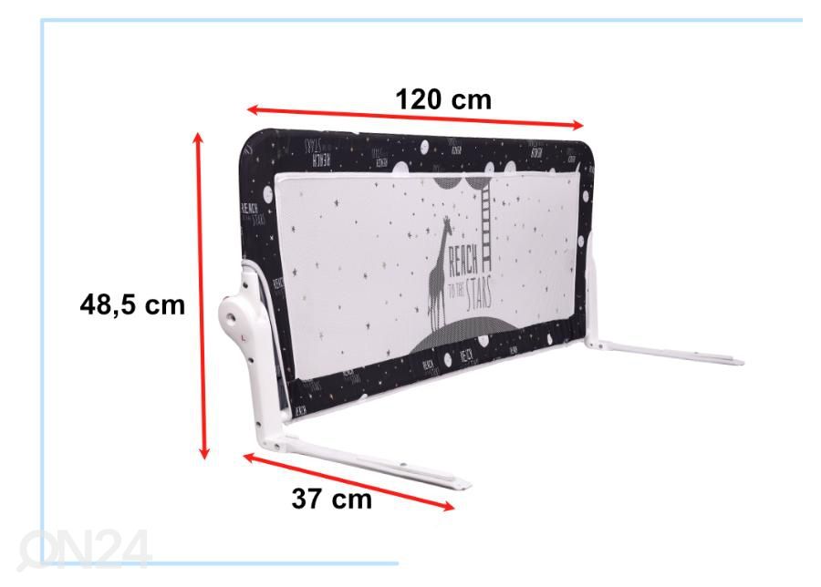 Voodipiire 120 cm suurendatud