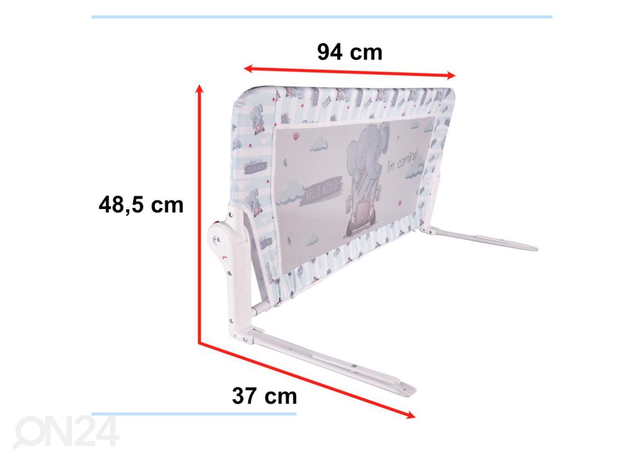 Voodipiire Elevant 90 cm suurendatud