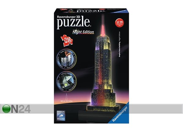 3D pimedas helendav pusle Empire State Building 216 tk