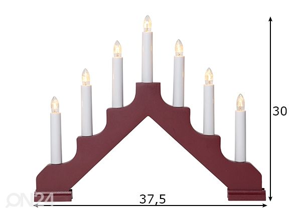 Advendiküünal Ada, punane mõõdud