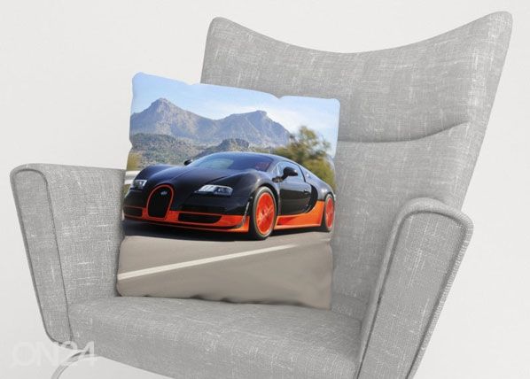 Dekoratiivpadjapüür Bugatti Veyron 40x40 cm