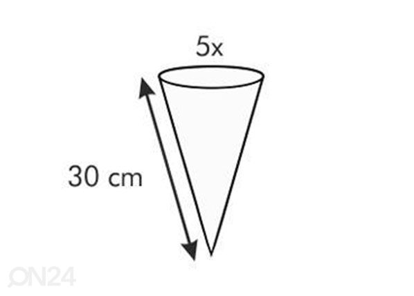 Dekoreerimiskott Tescoma Delicia 30 cm + 5 otsikut mõõdud