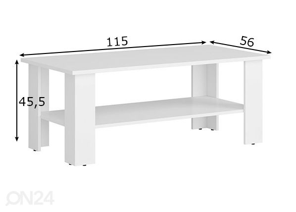 Diivanilaud 115x56 cm mõõdud