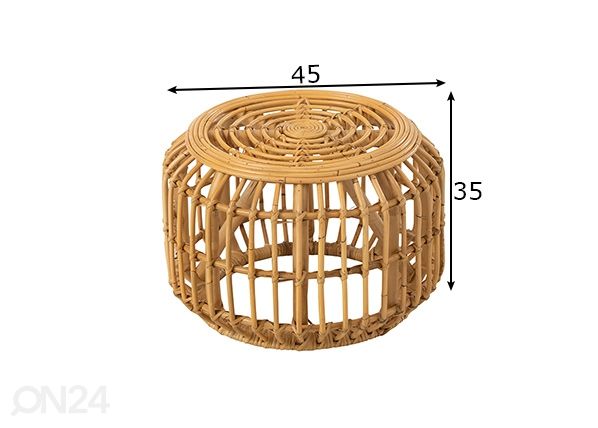 Diivanilaud Harry Ø 45 cm mõõdud