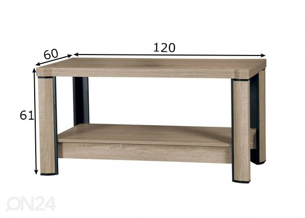 Diivanilaud Laila 120x60 cm mõõdud