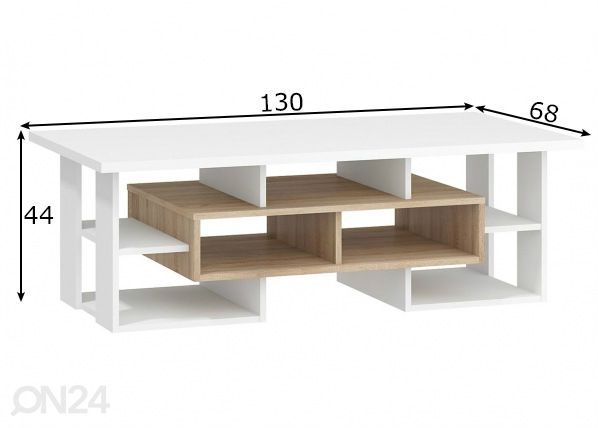 Diivanilaud Macroom 130x68 cm mõõdud