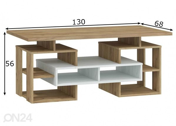 Diivanilaud Macroom 130x68 cm mõõdud