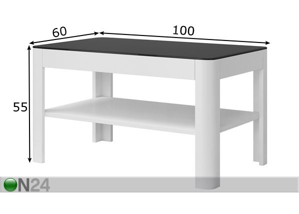 Diivanilaud Togo 100x60 cm mõõdud