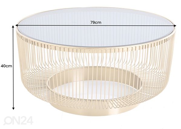 Diivanilaud Variation Ø 79 cm mõõdud