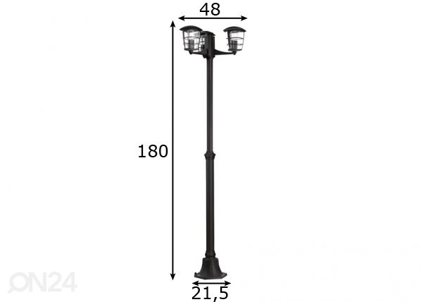 Eglo välisvalgusti Aloria mõõdud
