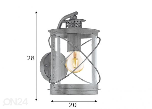 Eglo välisvalgusti Hilburn 1 mõõdud