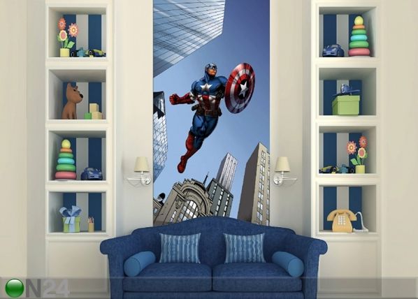 Fliis-fototapeet Captain America 90x202 cm