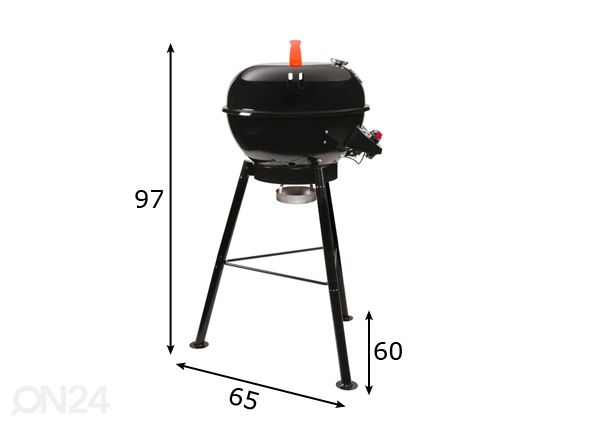 Gaasigrill Chelsea 420G mõõdud