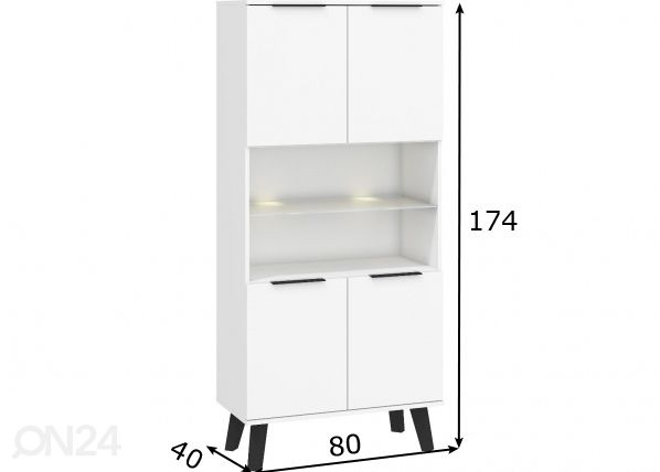 Kappriiul Kilty 80 cm mõõdud