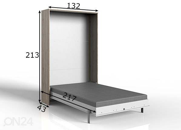 Kappvoodi Juist 120x200 cm mõõdud