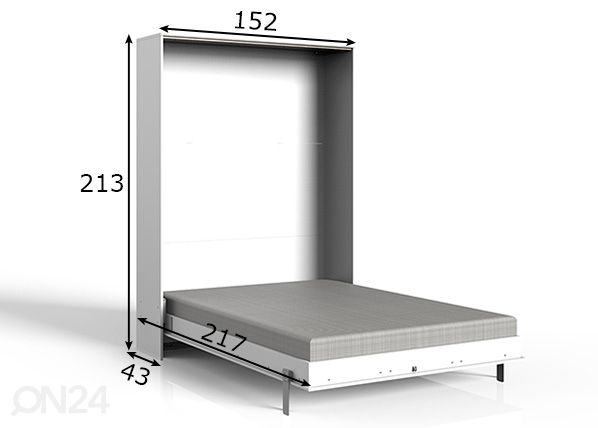 Kappvoodi Juist 140x200 cm mõõdud