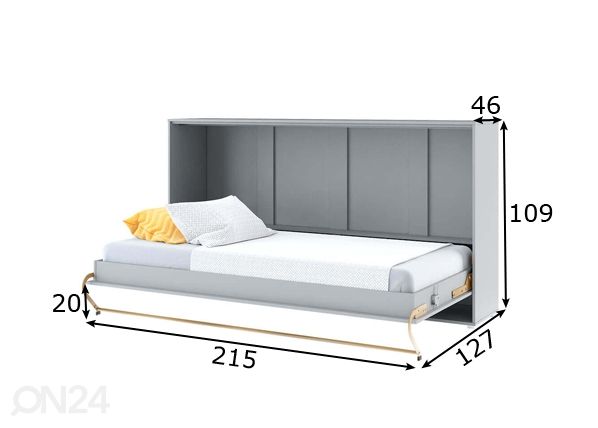 Kappvoodi Lenart CONCEPT PRO 90x200 cm mõõdud