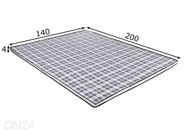 Kattemadrats 140x200 cm mõõdud