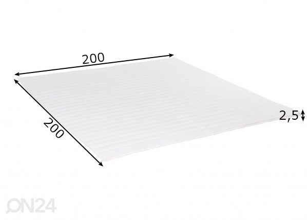 Kattemadrats 200x200 cm mõõdud