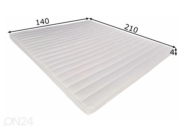 Kattemadrats Fresh Contur memory foam 140x210 cm mõõdud