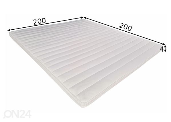 Kattemadrats Fresh Contur memory foam 200x200 cm mõõdud