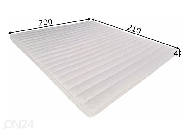 Kattemadrats Fresh Contur memory foam 200x210 cm mõõdud