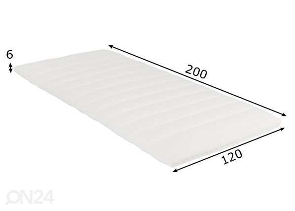 Kattemadrats HR sisuga 120x200 cm mõõdud