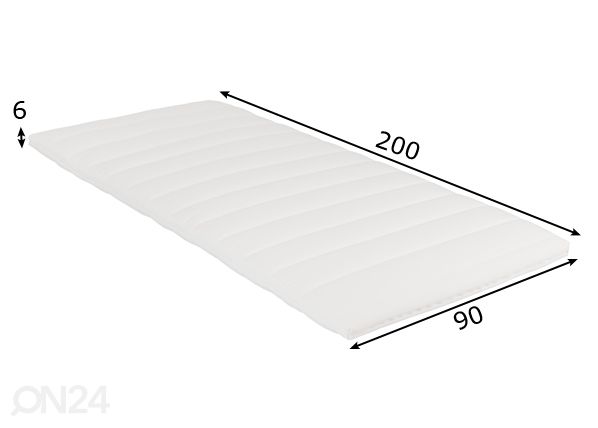 Kattemadrats HR sisuga 90x200 cm mõõdud