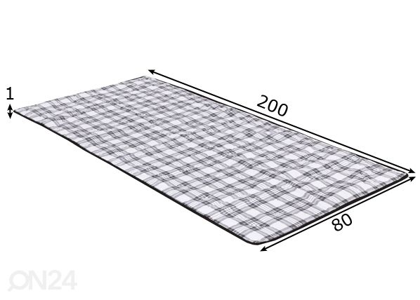 Kattetekk 80x200 cm mõõdud