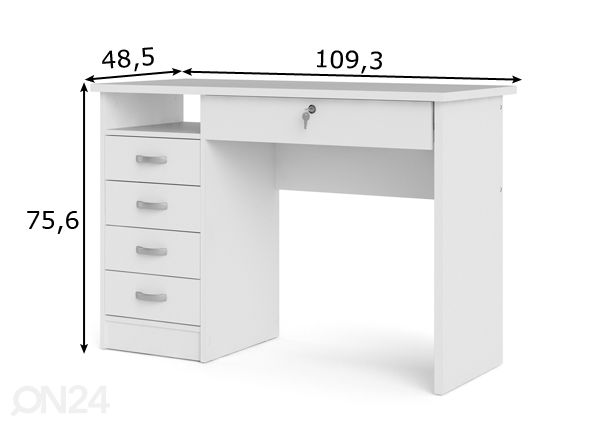 Kirjutuslaud Function mõõdud