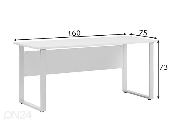 Kirjutuslaud Minsk 160x75 cm mõõdud