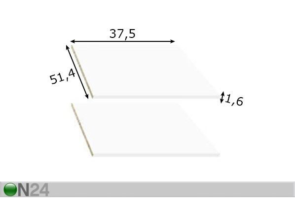 Kitsad riiulid riidekapile 118,5 cm mõõdud