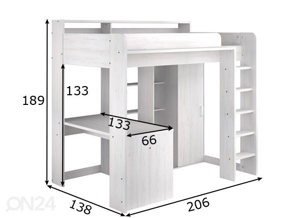 Kompaktvoodi Higher 90x200 cm mõõdud