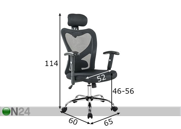 Kontoritool mõõdud