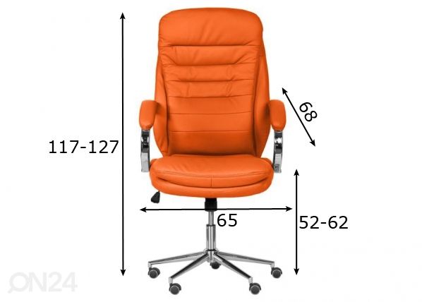 Kontoritool Carmen 6113-1 mõõdud