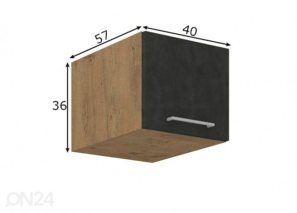 Köögikapp (ülemine) 40 cm mõõdud