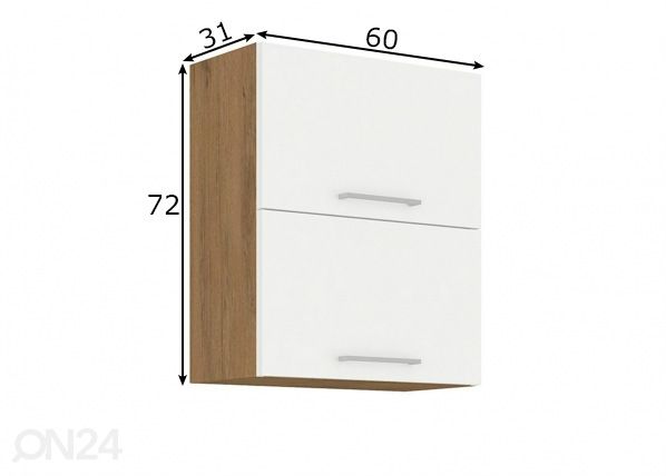 Köögikapp (ülemine) 60 cm mõõdud