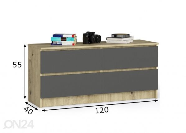 Kummut 120 cm mõõdud