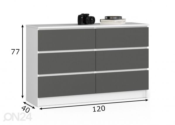 Kummut 120 cm mõõdud