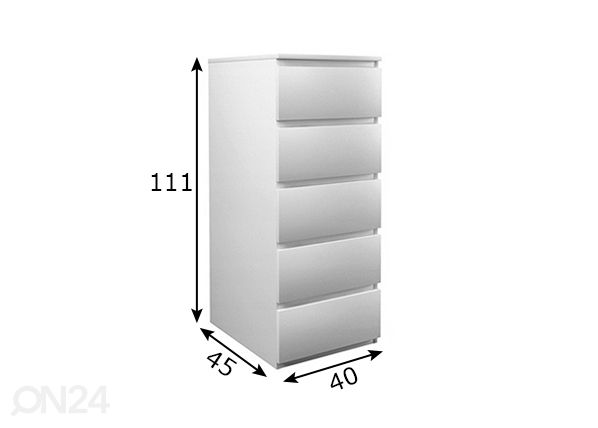 Kummut 40 cm mõõdud