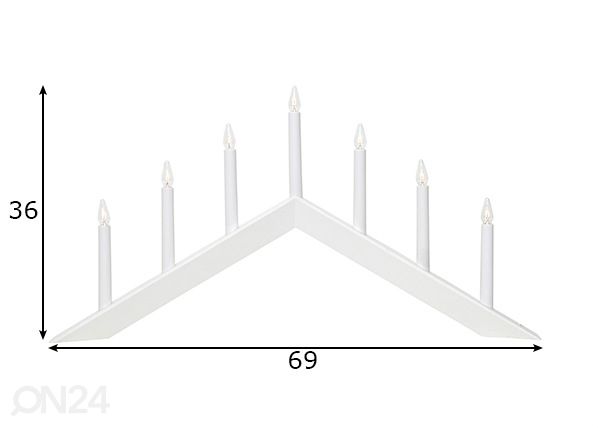 Küünlajalg Arrow mõõdud